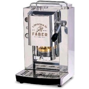 FABER PRO TOTAL INOX DELUXE MACCHINA PER CAFFE' A CIALDE 44 mm PRESSACIALDA IN OTTONE REGOLABILE INOX