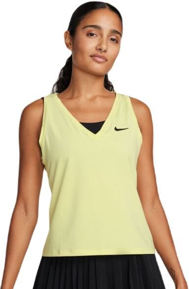 Nike Top da tennis da donna Court Dri-Fit Victory Tank luminous green/black XS