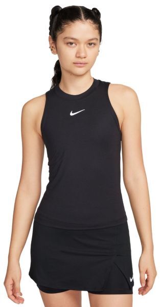 Nike Top da tennis da donna Court Dri-Fit Advantage Tank black/black/white XL