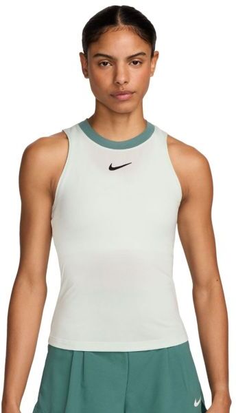 Nike Top da tennis da donna Court Dri-Fit Advantage Tank barely green/bicoastal/black L