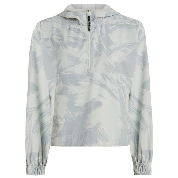 Calvin Klein Felpa da tennis da donna PW 1/4 Zip Anorak digital rockform aop M