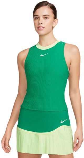 Nike Top da tennis da donna Court Slam Dri-Fit Tennis Tank Top stadium green/stadium green/white L