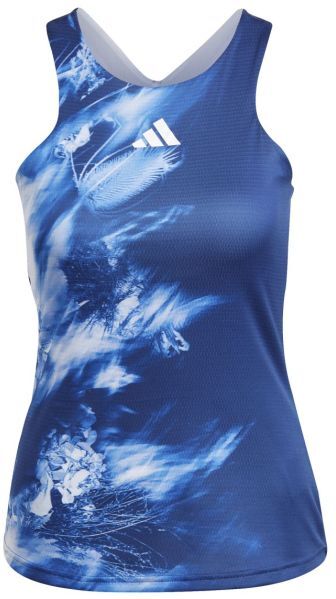 Adidas Top da tennis da donna Melbourne Y-Tank multicolor/victory blue/white M