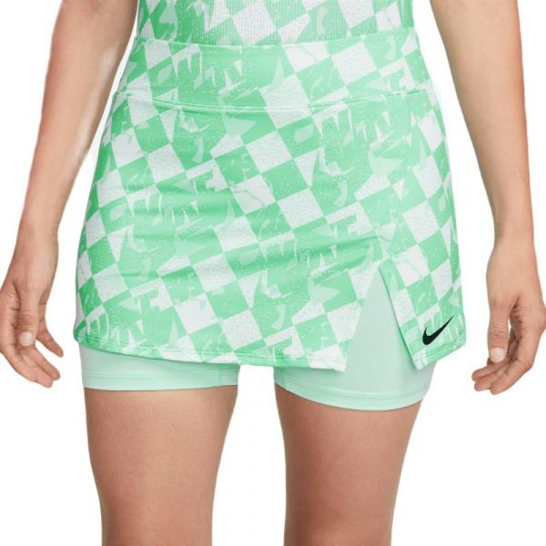 Nike Gonna da tennis da donna Court Dri-Fit Printed Victory Skirt mint foam/black XL