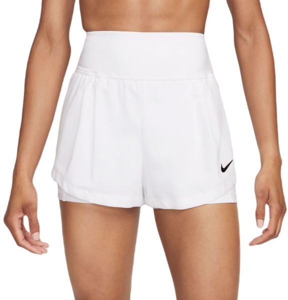 Nike Pantaloncini da tennis da donna Court Advantage Dri-Fit Tennis Short white/white/black XL