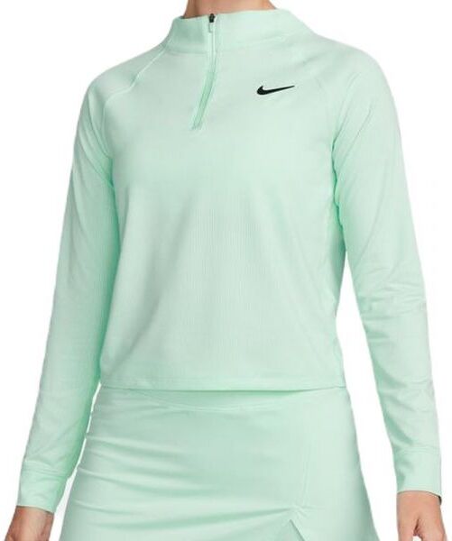 Nike Maglietta da tennis da donna (a maniche lunghe) Court Dri-Fit Victory Top Long Sleeve mint foam/black XL