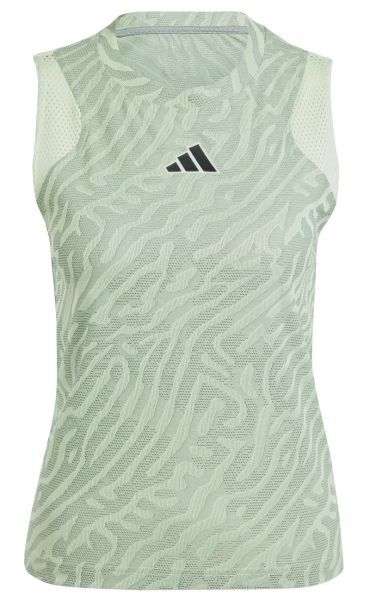 Adidas Top da tennis da donna Airchill Pro Match Tank silver green/semi green spark L