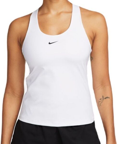 Nike Top da tennis da donna Dri-Fit Swoosh Bra Tank white/stone mauve/black XL