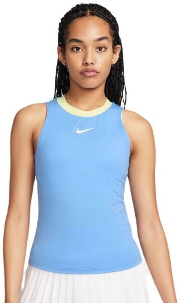 Nike Top da tennis da donna Court Dri-Fit Advantage Tank university blue/light laser orange/white L