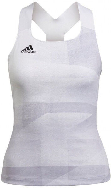 Adidas Top da tennis da donna Tennis Tokyo Y-Tank Primeblue HEAT.RDY W white/dash grey/black S