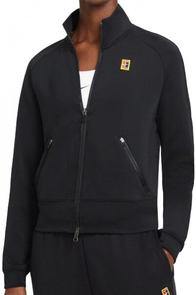 Nike Felpa da tennis da donna Court Heritage Jacket FZ W black/black S