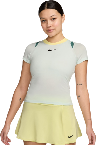 Nike Maglietta Donna Court Dri-Fit Advantage Top barely green/barely green/black M