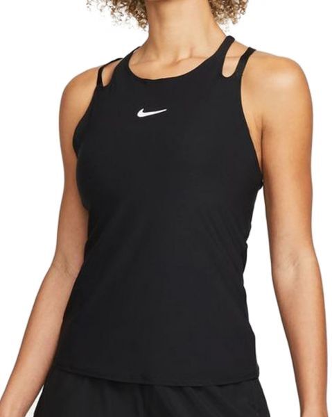 Nike Top da tennis da donna Court Dri-Fit Advantage Tank W black/black/white XL