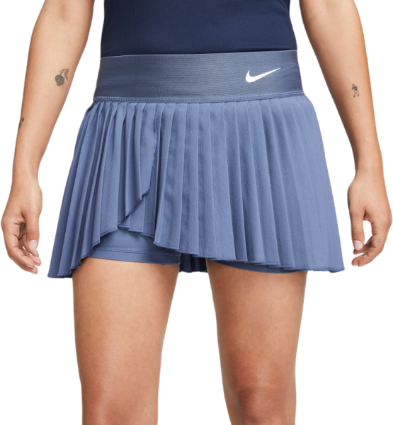 Nike Gonna da tennis da donna Court Dri-Fit Advantage Pleated Tennis Skirt diffused blue/white L