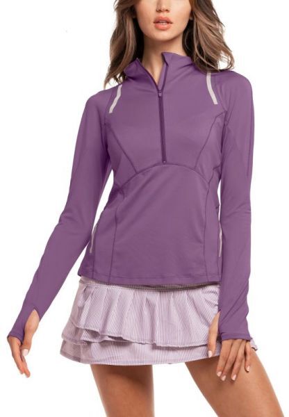 Lucky in Love Maglietta da tennis da donna (a maniche lunghe) Avant Garde 1.0 Architect 1/4 Zip Long Sleeve dusk S