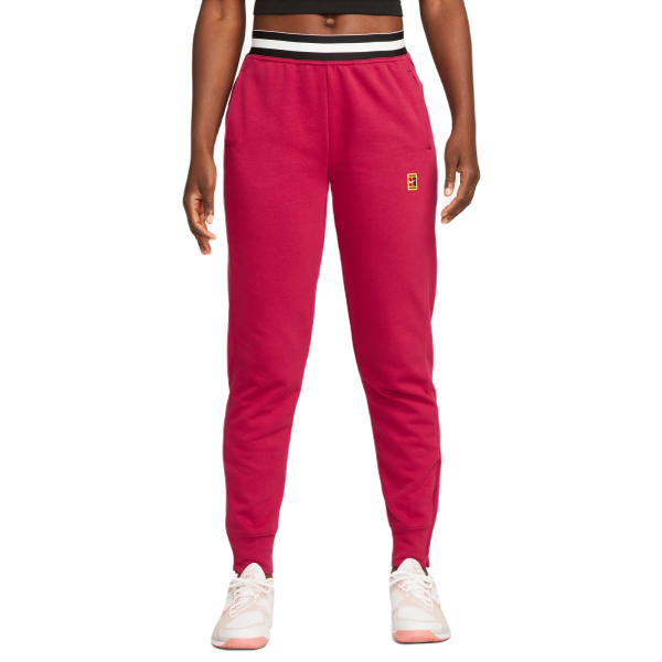 Nike Pantaloni da tennis da donna Dri-Fit Heritage Core Fleece Pant noble red XL