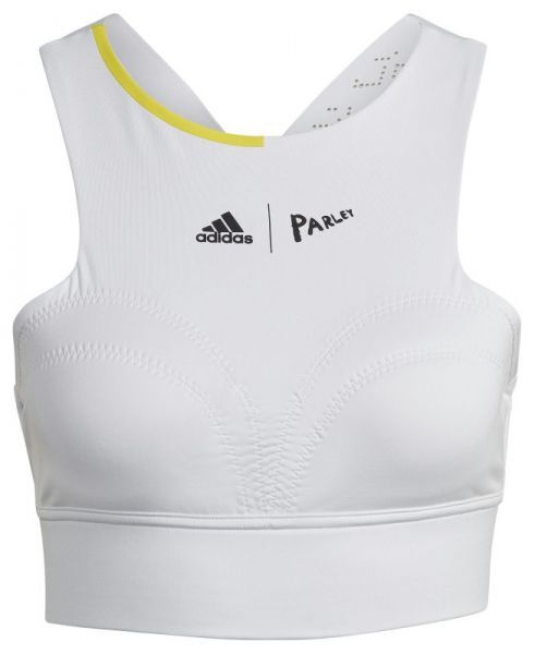 Adidas Top da tennis da donna London Crop Top white/impact yellow S
