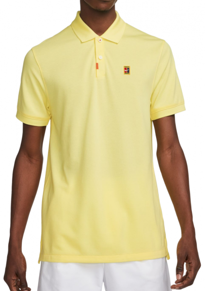 Nike Polo da tennis da uomo Polo Dri-Fit Heritage Slim2 lemon chiffon XXL