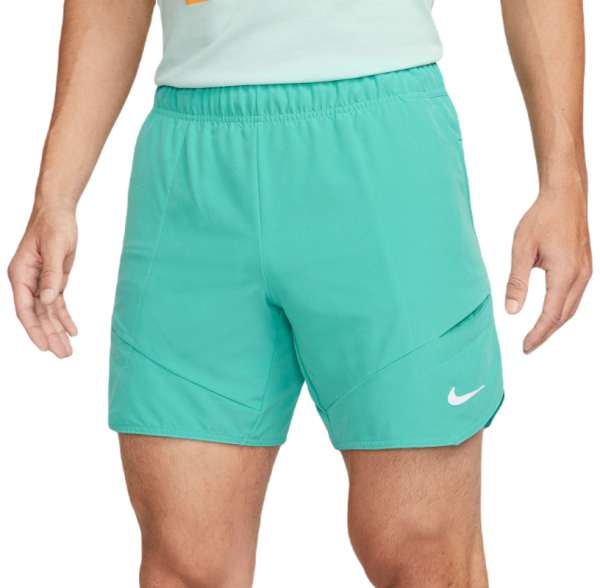 Nike Pantaloncini da tennis da uomo Dri-Fit Advantage Short 7in washed teal/lime blast/white XXL