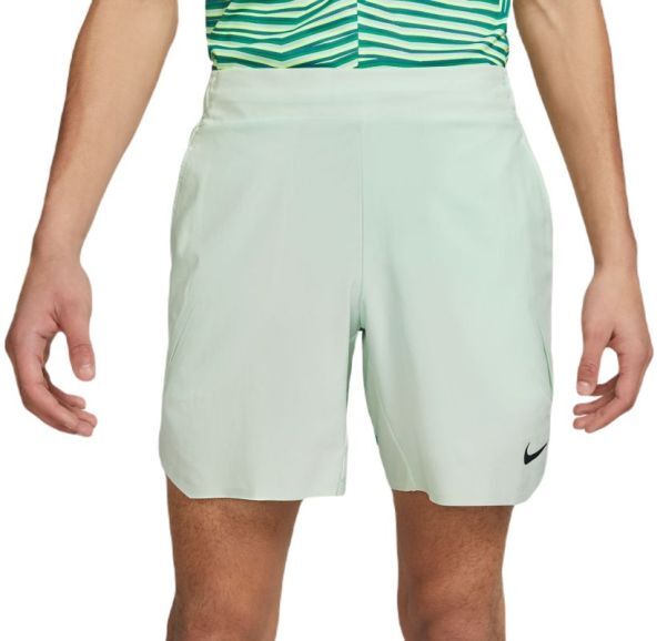 Nike Pantaloncini da tennis da uomo Dri-Fit Slam Tennis Shorts barely green/black XL