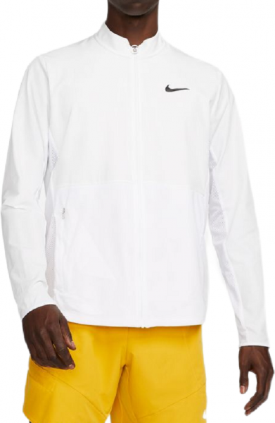 Nike Felpa da tennis da uomo Court Advantage Packable Jacket white/black XS