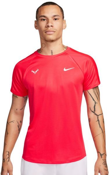 Nike T-shirt da uomo Rafa Challenger Dri-Fit Tennis Top siren red/white XL