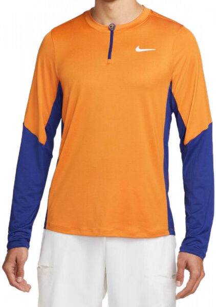 Nike T-shirt da tennis da uomo Dri-Fit Adventage Camisa M light curry/deep royal blue/white XL