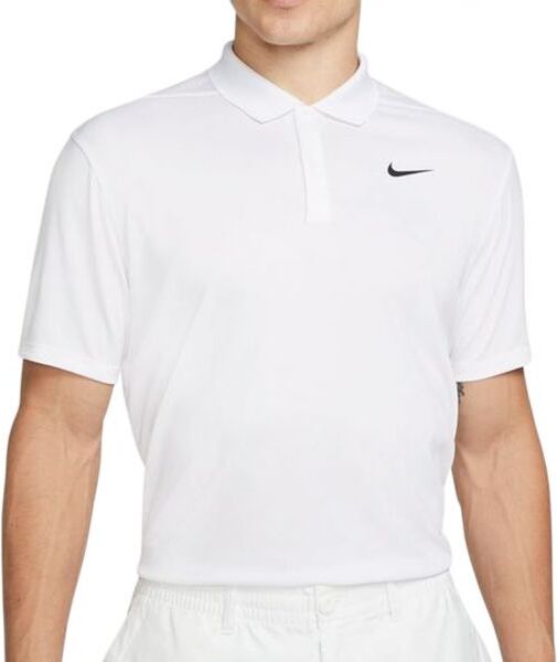 Nike Polo da tennis da uomo Court Dri-Fit Pique Polo M white/black S