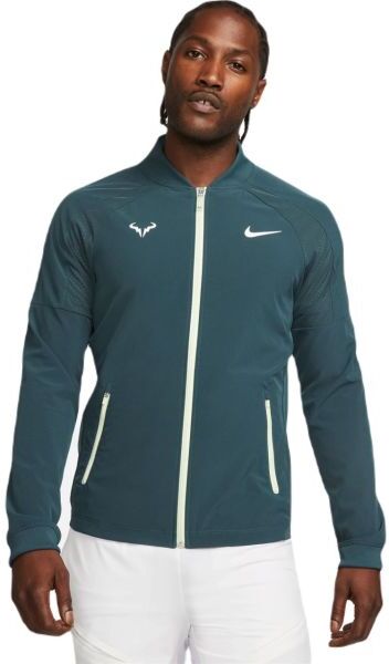 Nike Felpa da tennis da uomo Court Dri-Fit Rafa Jacket deep jungle/lime ice/white XL