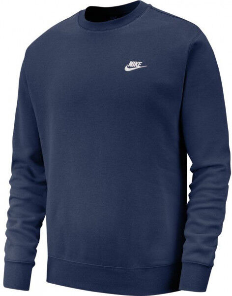 Nike Felpa da tennis da uomo Swoosh Club Crew M midnight navy/white XL