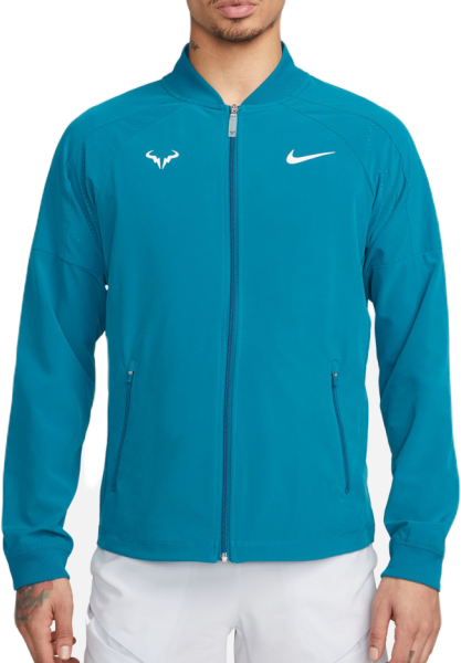 Nike Felpa da tennis da uomo Court Dri-Fit Rafa Jacket green abyss/white XXL