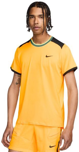 Nike T-shirt da uomo Court Dri-Fit Advantage Top laser orange/black/black S