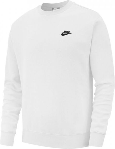 Nike Felpa da tennis da uomo Swoosh Club Crew M white/black XL