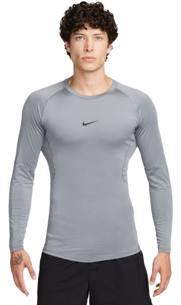 Nike Abbigliamento compressivo Pro Dri-FIT Tight Long-Sleeve Fitness Top smoke grey/black XXL