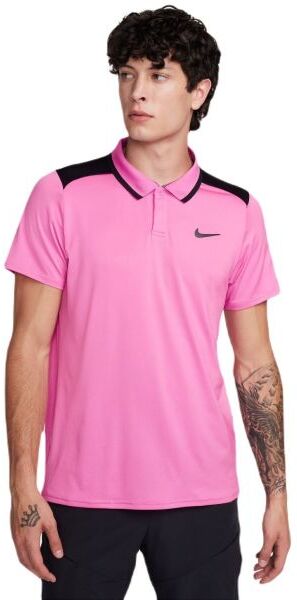 Nike Polo da tennis da uomo Court Dri-Fit Advantage Polo playful pink/black/black XL