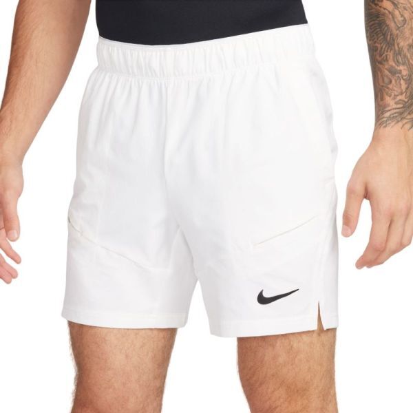 Nike Pantaloncini da tennis da uomo Court Dri-Fit Advantage 7" Tennis Short white/white/black XS