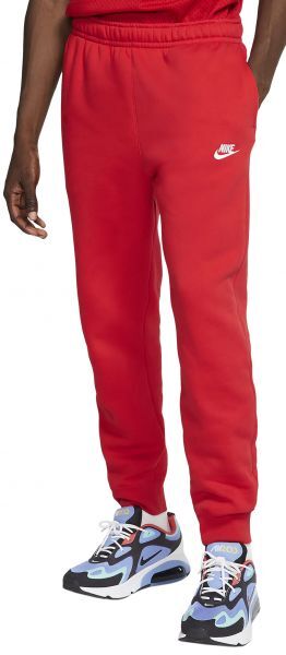 Nike Pantaloni da tennis da uomo Sportswear Club Fleece M university red/uniwersity red/white L