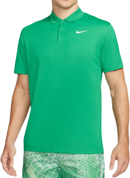 Nike Polo da tennis da uomo Court Dri-Fit Pique Polo stadium green/white XL