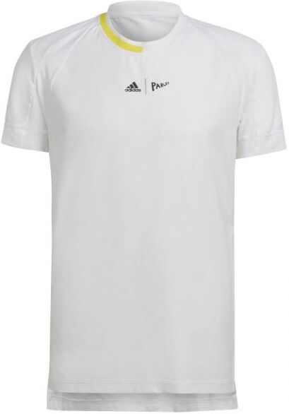 Adidas T-shirt da uomo London Stretch Woven Tee white/impact yellow M