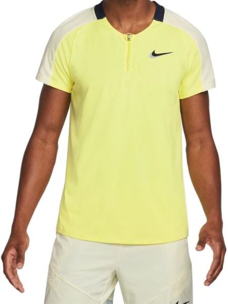 Nike Polo da tennis da uomo Court Dri-Fit Slam Tennis Polo M light citron/coconut milk/obsidian/black XL