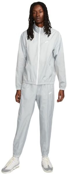 Nike Tuta da tennis da uomo Sportswear Club Lined Woven Track Suit light smoke grey/white L