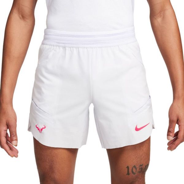 Nike Pantaloncini da tennis da uomo Dri-Fit Rafa Short barely grape/barely grape/siren red XL