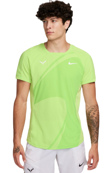 Nike T-shirt da uomo Dri-Fit Rafa Tennis Top action green/white XXL