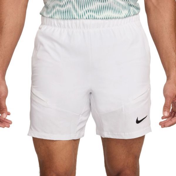 Nike Pantaloncini da tennis da uomo Court Advantage Dri-Fit 7" Tennis Shorts white/white/black XS