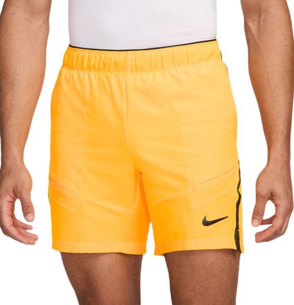 Nike Pantaloncini da tennis da uomo Court Dri-Fit Advantage 7" Tennis Short laser orange/black/black XS
