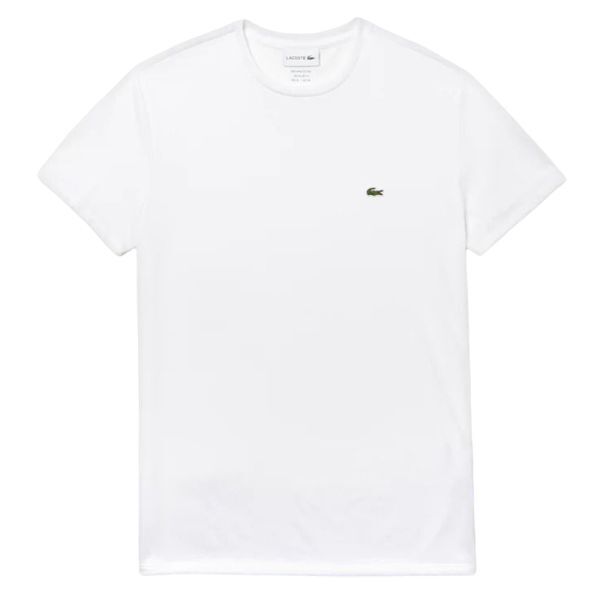Lacoste T-shirt da uomo Men's Crew Neck Pima Cotton Jersey T-shirt white L