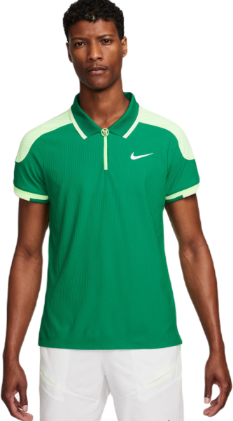 Nike Polo da tennis da uomo Court Slam Dri-Fit ADV Tennis Polo malachite/barely volt/coconut milk/white XL