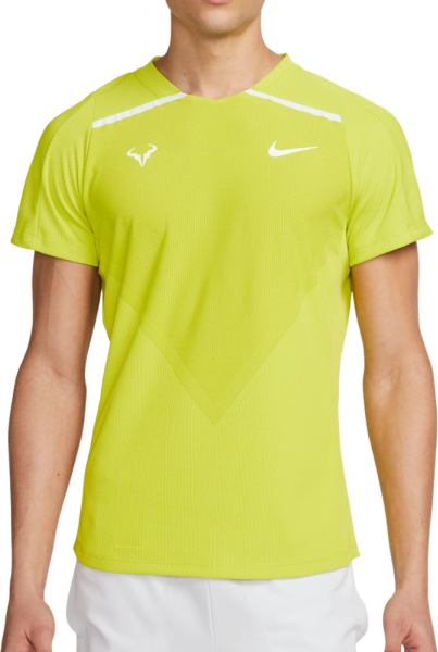 Nike T-shirt da uomo Court Dri-Fit Advantage Rafa Top bright cactus/white XS