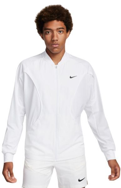 Nike Felpa da tennis da uomo Court Dri-Fit Advantage Jacket white/black L