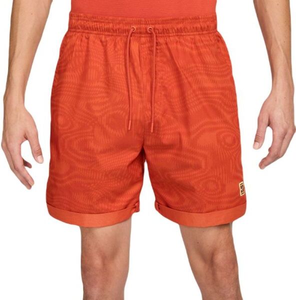 Nike Pantaloncini da tennis da uomo Court Heritage 6" Dri-Fit Tennis Shorts rust factor XXL